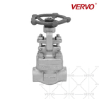 Threaded Gate Valve Forged Socket Welded Stainless Steel 300LB