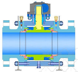 China Full Bore Api 6d Api 598 12 Trunnion Ball Valve Manufacturer A105 600 Lb Rtj factory