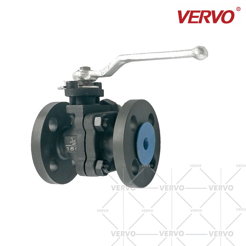 150LB 2 piece Ball Valve A105 Forged Steel Flange Ball Valve Two-Piece Integrated Plate-Type Soft Seal Full Size