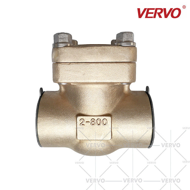 C95800 Aluminium Bronze Swing Check Valve 2&quot; Dn50 Npt Nrv 800# Socket Weld Check Valve