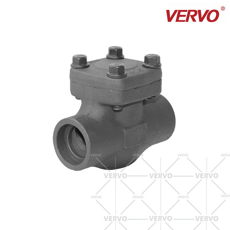 China Ball Check Valve Forged Steel Check Valve Carbon Steel A105N 1 1/2&quot; SW Dn40 800lb Lift Type Check Valve Piston Type factory