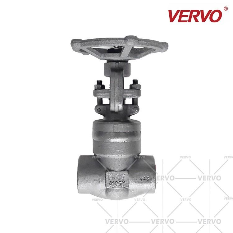 1/2 Inch Socket Welded Solid Wedge Gate Valve 800 LB Metal Seat Asme B1.20.1