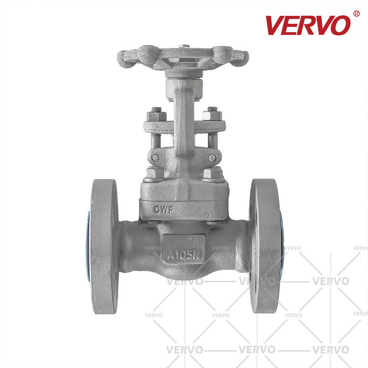 Full Bore Gate Valve Forged Steel A105N 1/2 Inch DN15 PN25 RF Flange Gate Valve 0.5mm Gate Valve Solid Wedge Gate Valve