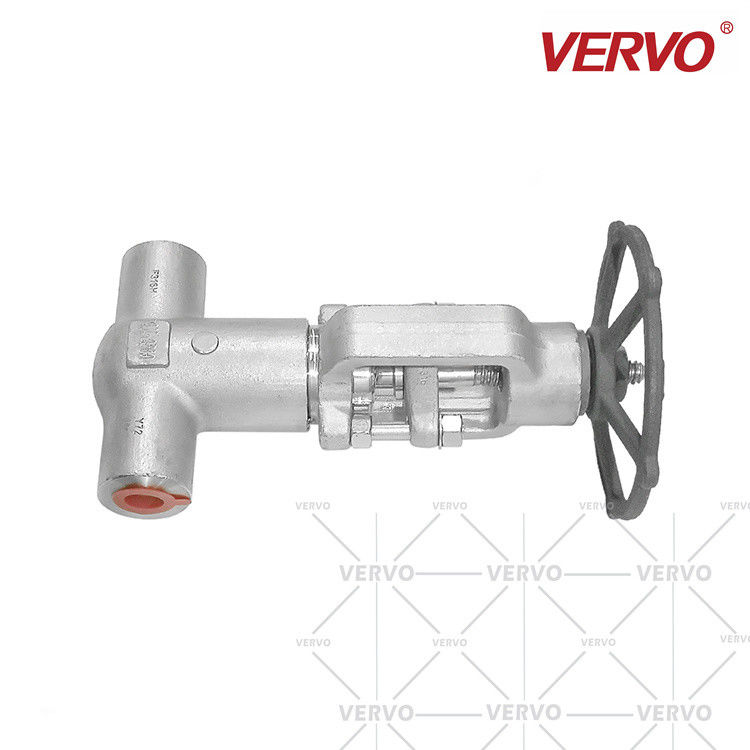 High Pressure Gate Valve Forged Stainless Steel F316  Dn20 2500LB Self Sealing Sw Handwheel