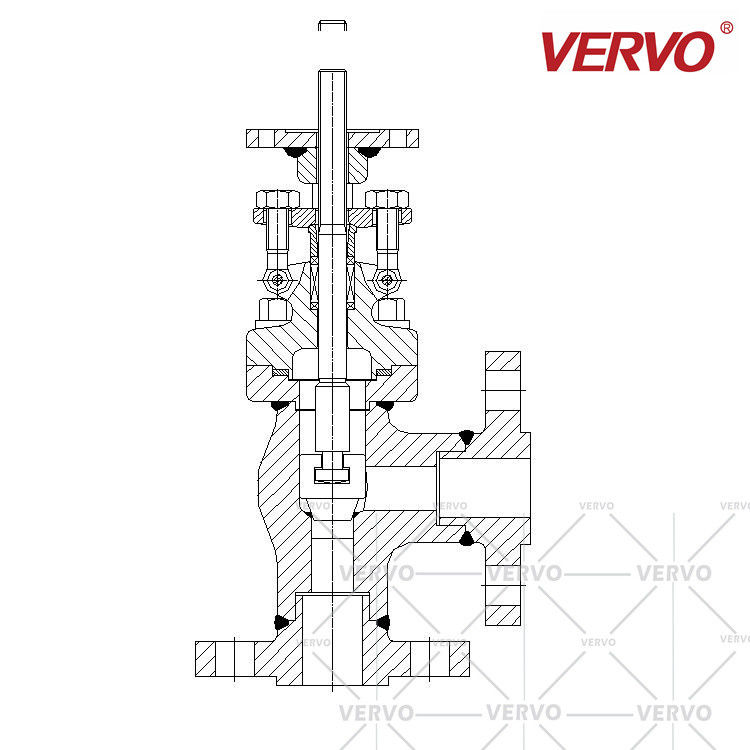 Stainless Steel Angle Electric 2" Globe Valve