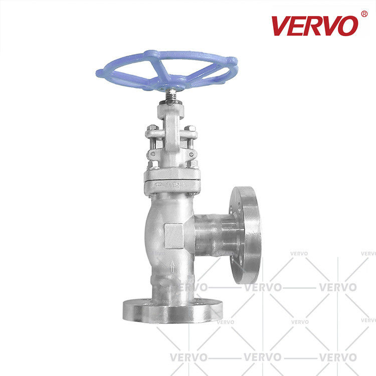 Forged Steel Globe Control Valve Stainless Steel F316 Flanged Angle