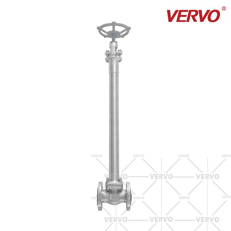 Forged Steel Cryogenic Globe Valve F304L Dn40 150LB Extended Stem 250MM Low Temperature Globe Valve SS Globe Valve