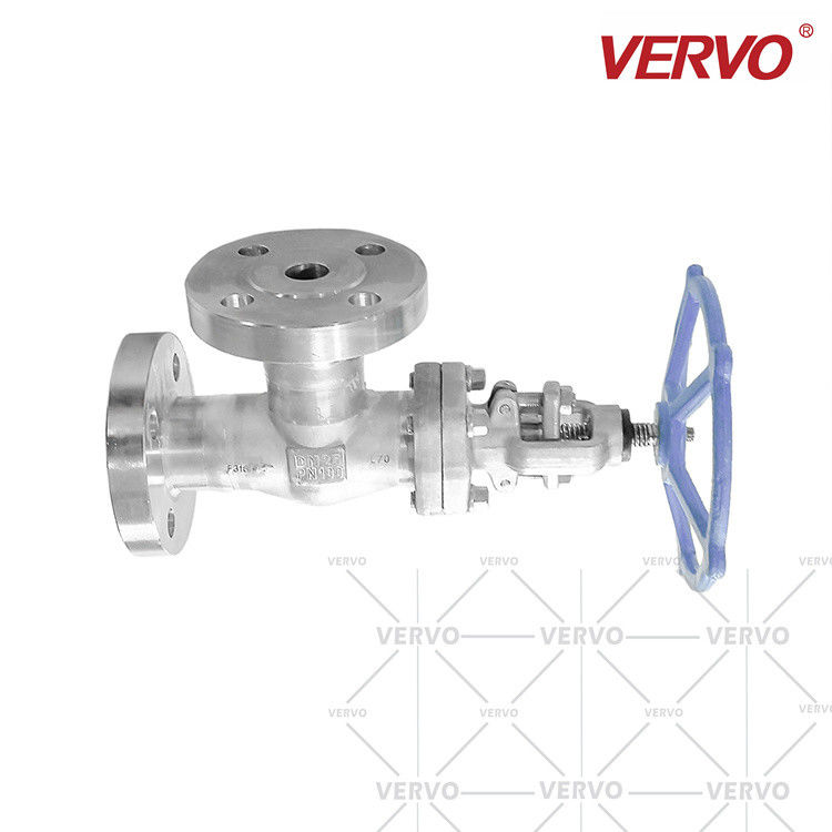 Forged stainless steel Angle globe valve PN100