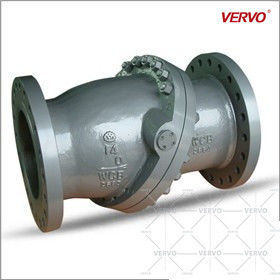China Bolted Cover WCB Double Flanged Tilting Disc Check Valve 14 Inch 350mm Class 600 API594 factory