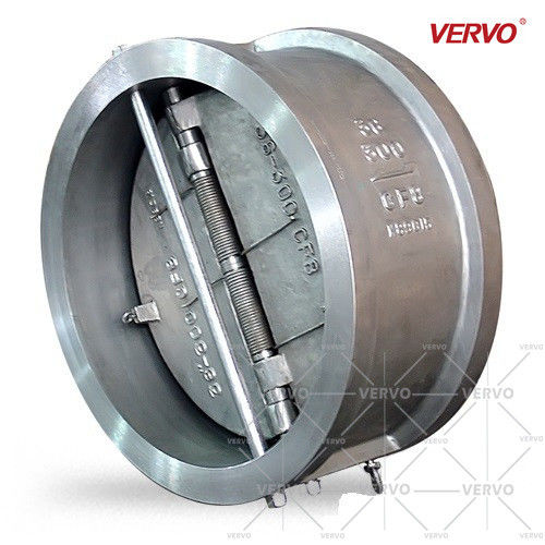 China 1400mm 56 Inch Wafer Dual Plate Check Valve Class 600 Cast Steel Non Return CF8 factory