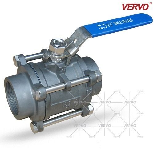 DN80 3 Pcs Ball Valve 3inch Ss304 Casting Steel API608 Stainless Steel Floating Ball Valve Three Piece Ball Valve