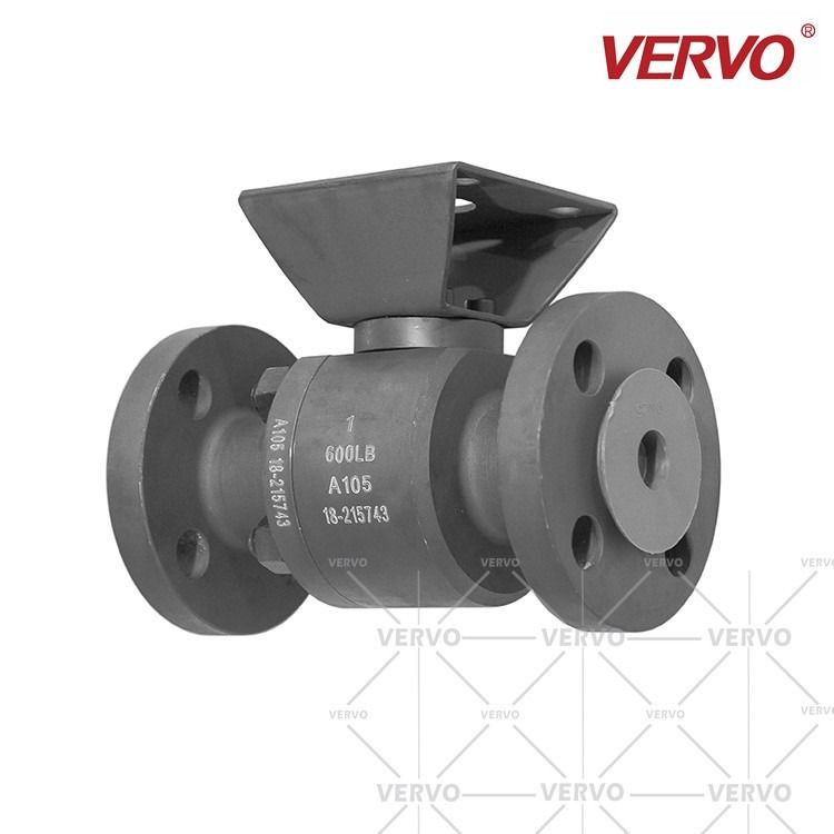 Dn25 2 Piece Ball Valve Forged Steel A105 1inch 600lb Rf Flanged Full Bore And Reduced Bore Ball Valve API608 Bare Stem