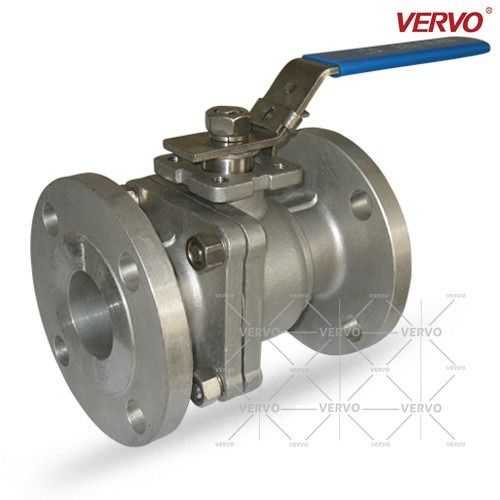 China DN100 2pcs 100mm Cf8m Stainless Steel Ball Valve Cl300 RF CF8 WCB CF3M Floating Ball Valve factory