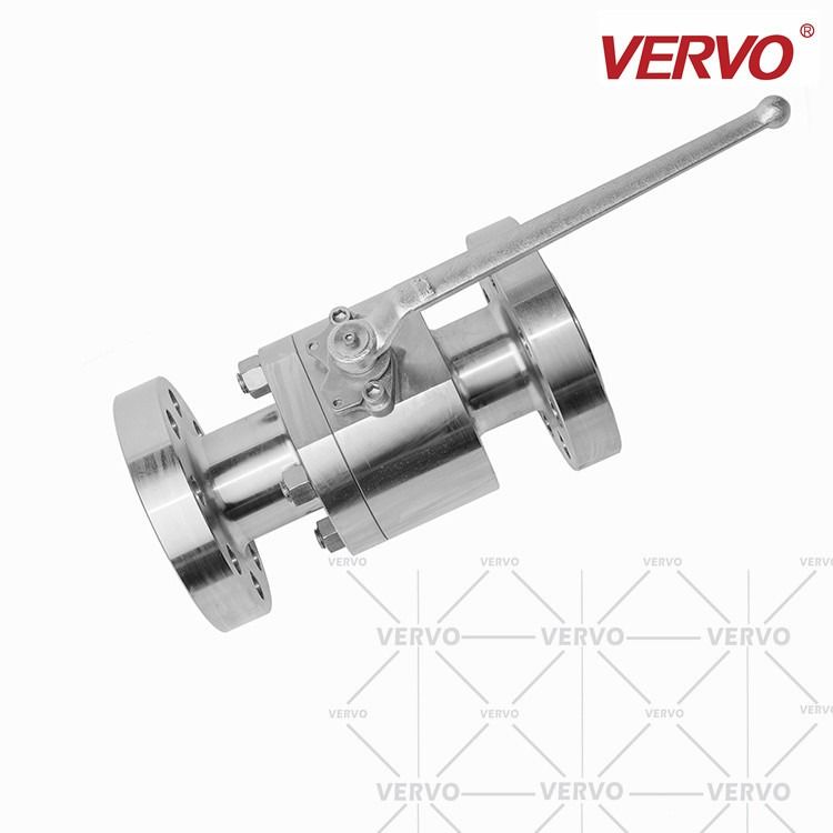 316l Stainless Steel Floating Ball Valve DN50 1500LB Flange Hard Seal Manual High Pressure Fixed