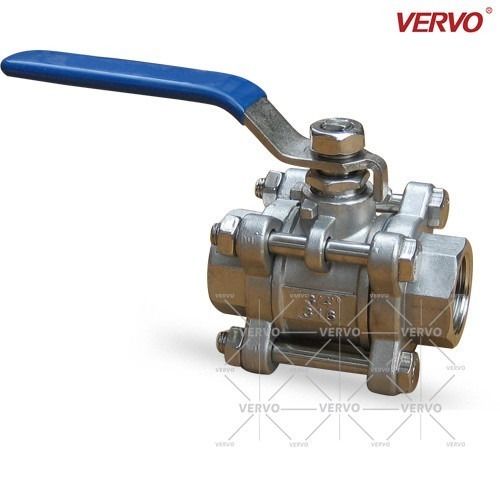 3pcs DN20 NPT Ball Valve 1000 Wog 316 Stainless Steel API608 Full Bore