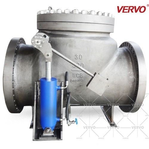 China Api6d Full Bore Swing Style Check Valve Bolted Bonnet Cylinder 30&quot; DN750 Cl300 BS1868 ASME B16.34 factory