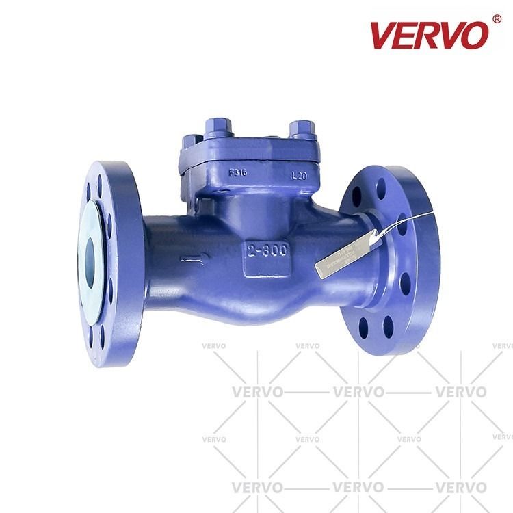 China 2 Inch Cryogenic Swing Check Valve BB Rf Forged Steel F316 Dn50 300lb factory