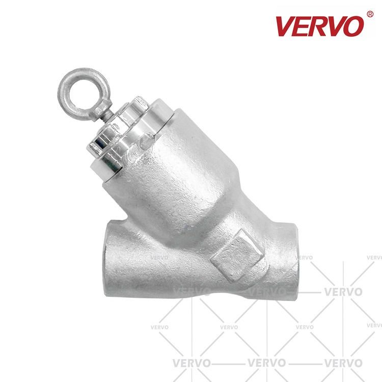 China Piston Y Pattern Check Valve Stainless Steel 304 1 Inch Dn25 2500Lb PSC High Pressure factory