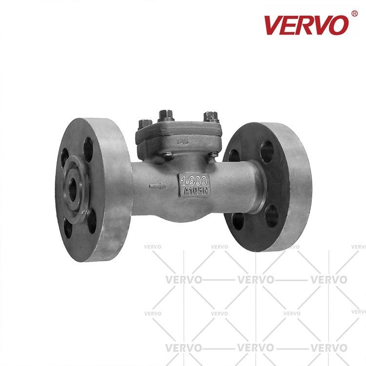 China High Pressure Check Valve Oil Check Valve Flap 1 Inch Dn25 900lb Rf Flanged Vertical Forged Steel Swing Check Valve factory