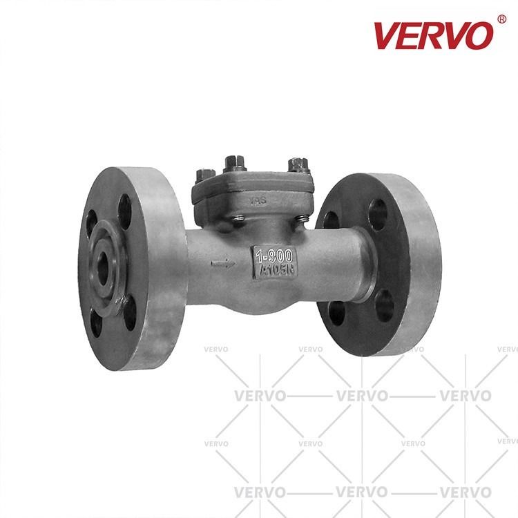 High Pressure Check Valve Oil Check Valve Flap 1 Inch Dn25 900lb Rf Flanged Vertical Forged Steel Swing Check Valve