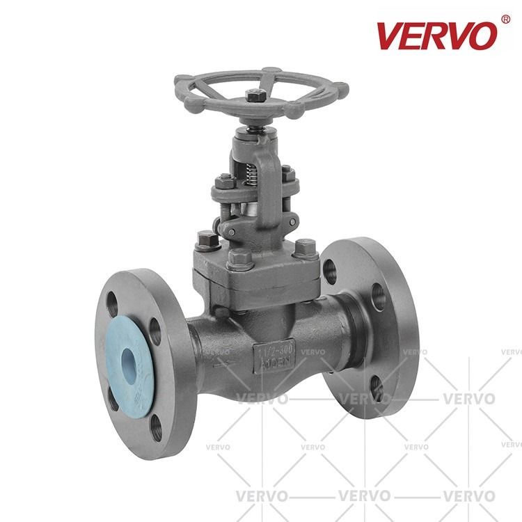 1/4 A105N Welded Flanged Industrial Globe Valve DN40 Carbon Steel Straight  Type