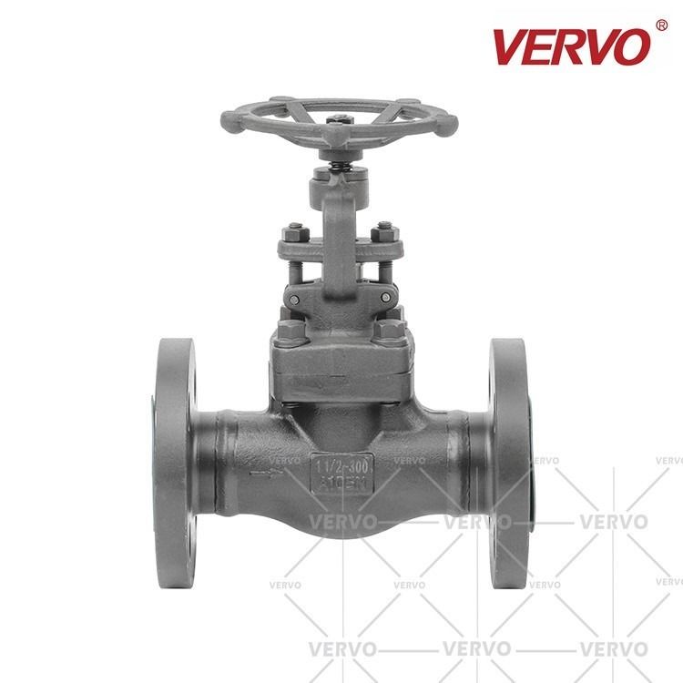 1/4 A105N Welded Flanged Industrial Globe Valve DN40 Carbon Steel Straight  Type