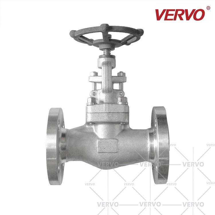 China Globe Valve Forged Stainless Steel F304L 1-1/2 Inch Dn40 300lb Monolithic Rf Globe Valves For Flow Control Bolted Bonnet factory