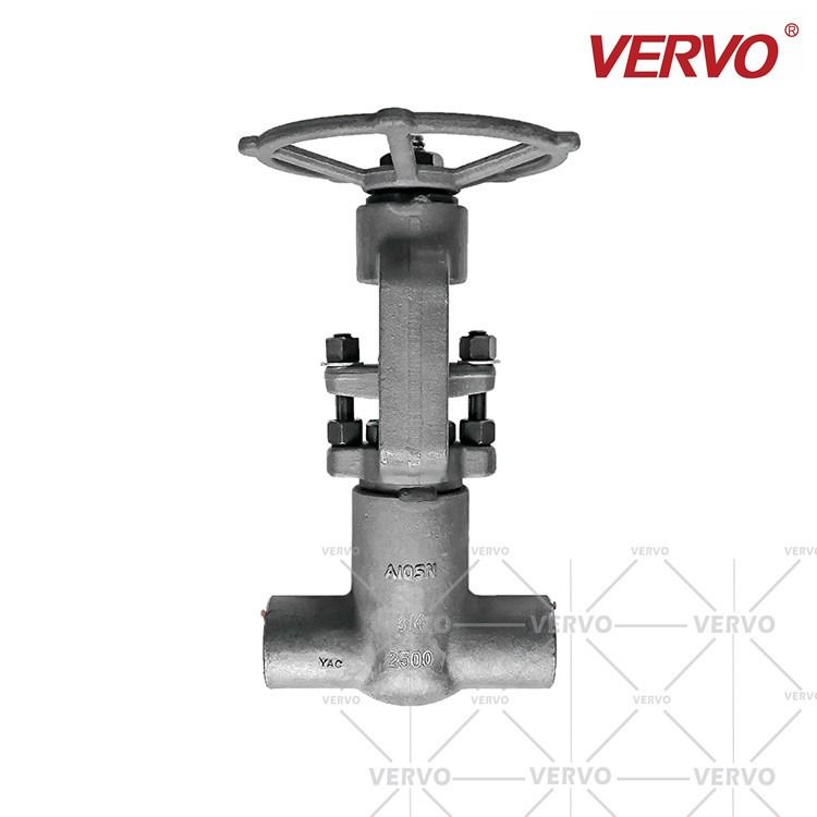 China Pressure Seal Gate Valve High Pressurel Gate Valve Forged Steel A105N 3/4 Inch DN20 2500LB Socket Weld Gate Valve factory