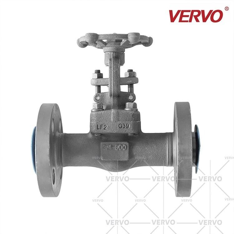 High Pressure Cryogenic Gate Valve Forged Steel LF2 DN20 Gate Valve 600LB RF Flanged Gate Valve Welded Flange Gate Valve