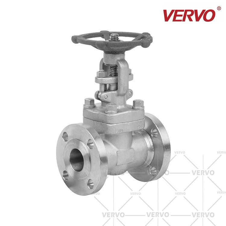 China Stainless Steel Gate Valve F316Ti 2inch Dn50 150LB Welded Rf Flange Bolted Bonnet gate Valve solid gate ISO 15761 factory