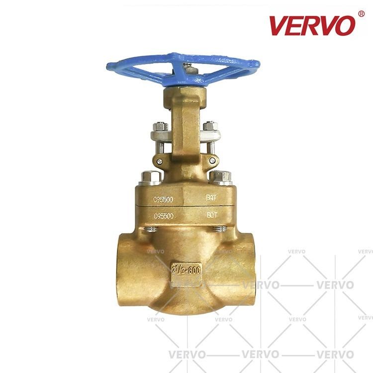 China API602 Gate Valve Forged Steel Aluminum Bronze C95800 Gate Valve 2 1/2 Inch Gate Valve Dn65 Gate Valve 800lb NPT Valve factory