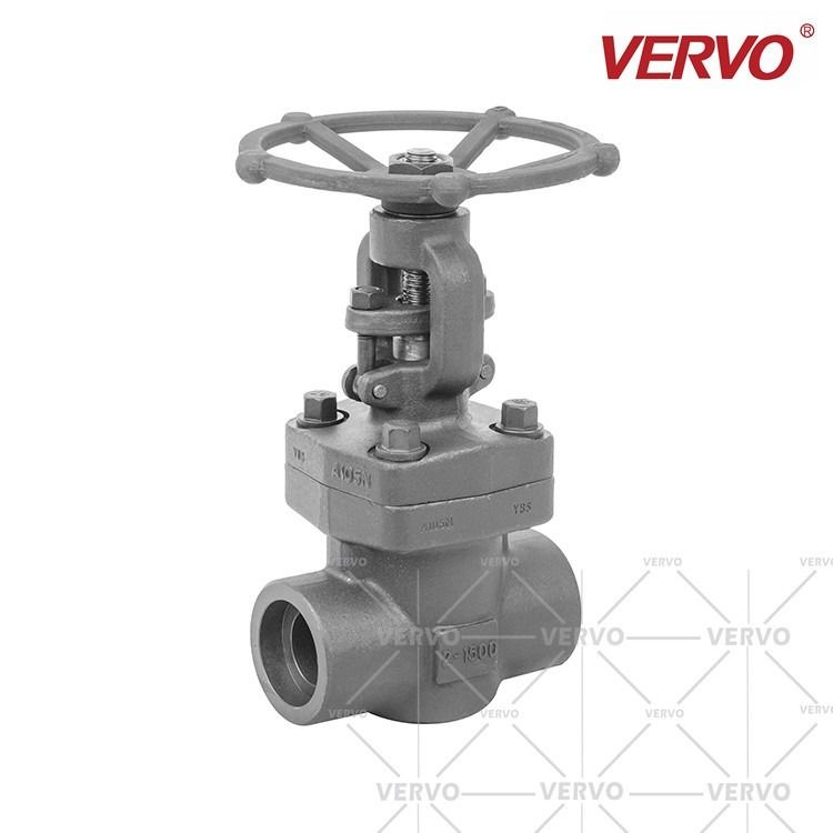 China 2&quot; 3&quot; 4&quot; Forged Carbon Steel Gate Valve DN40 Full Port ASTM A105N CL1500 Solid Wedge factory