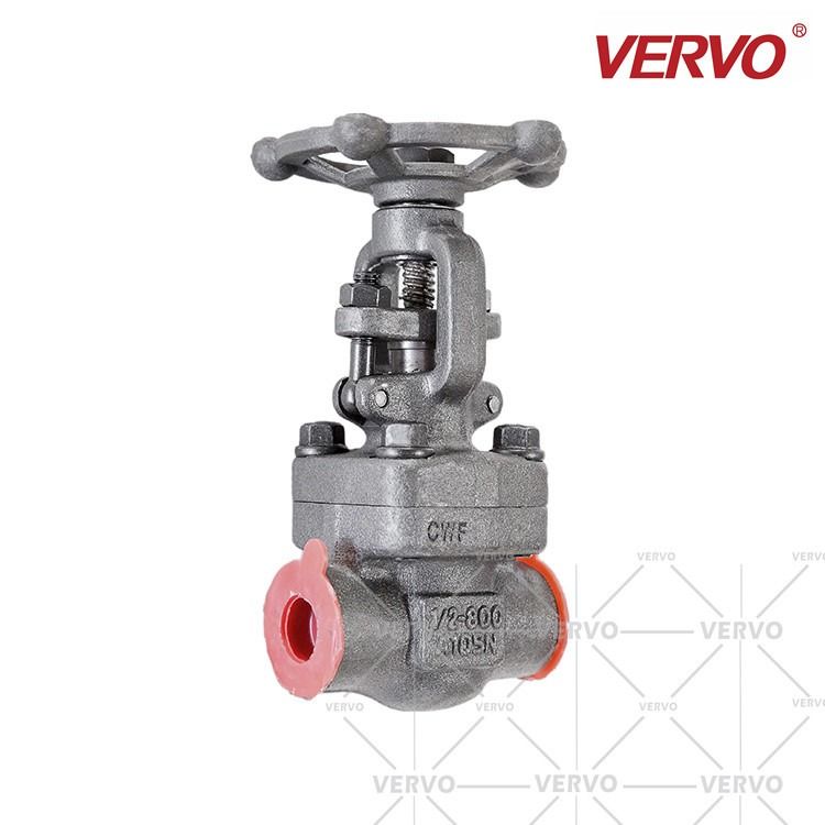 Socket Weld Gate Valve Forged Steel A105 DN15 800LB Industrial Valves A105 Forged Steel Solid Wedge Gate Valve