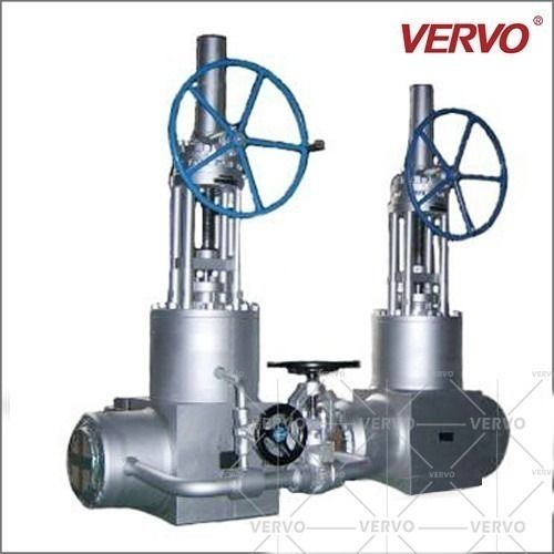 China Flat 4 Carbon Steel Gate Valve Dn100 900lb Butt Welded Full Port Through Conduit factory