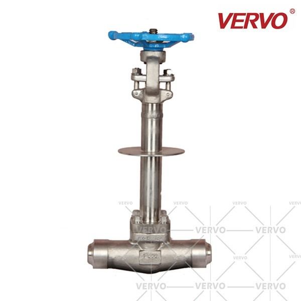 China API602 BS6364  Extended Stem Pressure Seal Gate Valve A182 F304L Cryogenic 1 Inch DN25 CL1500 BW factory