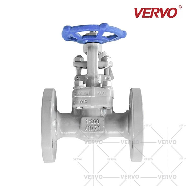 Integral Gate Valve Forged Steel A105N 1 Inch DN25 300LB Flange RF Oil Free ISO 9001 Certified Industrial Valves