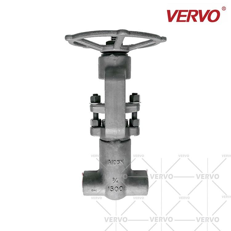 China High Pressure Gate Valve Forged Steel A105N DN20 1500LB PSB Pressure Sealing Bonnet Gate Valve Solid Wedge Gate Valve factory