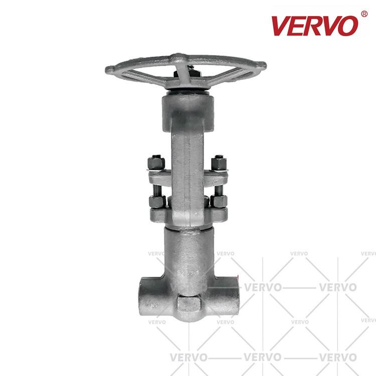 High Pressure Gate Valve Forged Steel A105N DN20 1500LB PSB Pressure Sealing Bonnet Gate Valve Solid Wedge Gate Valve