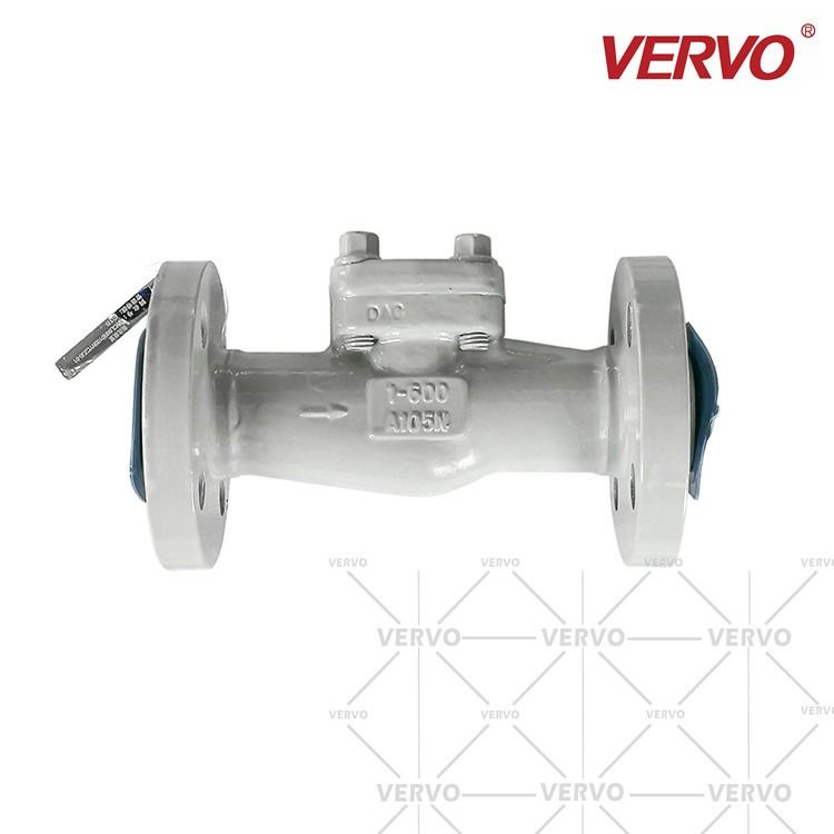API602 Integral Flange Lift Check Valve A105N 1Inch Carbon Steel Check Valve DN25 600lb No Oil Degreasing Piston Type
