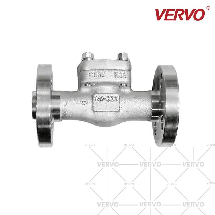 API602 Swing Check Valve 0.5Inch Check Valve Non Return Valve DN15 600LB No Oil Degreasing Paint Check Valve Flange Type