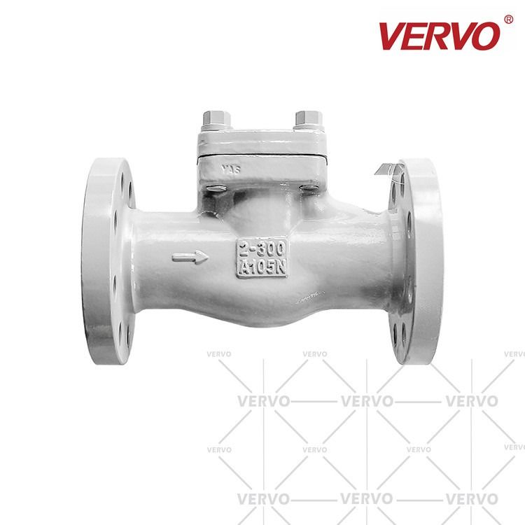 BS5352 nrv check valve Forged Steel A105N 2 Inch DN50 Check Valve 300lb Ban Oil Medium vertical lift check valve