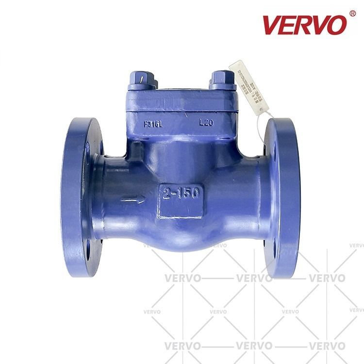 Api 602 2&quot; DN50 Forged Steel Check Valve Class 150 NRV Vertical Lift Integral Flange Ss304