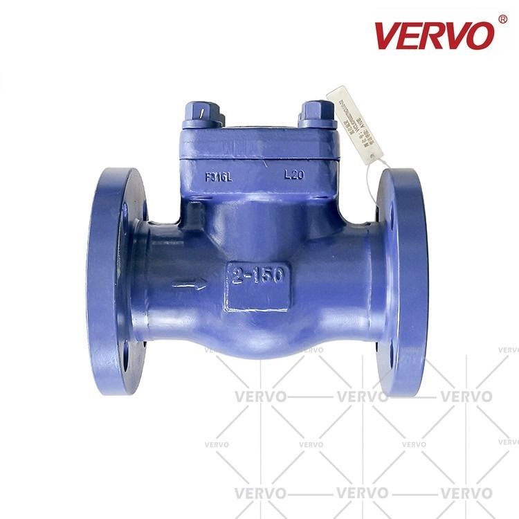 China Api 602 2&quot; DN50 Forged Steel Check Valve Class 150 NRV Vertical Lift Integral Flange Ss304 factory