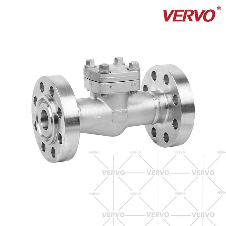 Welded Flanged Forged Steel Check Valve Rtj Stainless Steel 2inch Dn50 Class 2500