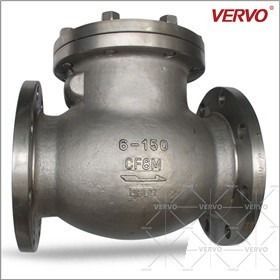 DN150 Swing Check Valve Class 150 A351 CF8M API598 Full Bore BS1868 API6D SS 6"