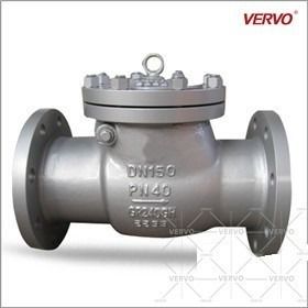 China 6 Inch PN40 Check Valve Swing Type DN150 GP240GH Flanged Wcb Full Bore factory