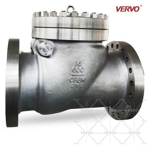 China 16 INCH Vertical SS Swing Check Valves DN400 API6D CL600 RTJ Flange CF8M Full Bore NRV factory