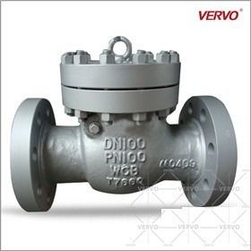 China DIN 3356 PN100 Swing Style Check Valve 4 Inch DN100 Wcb RF Flanged Cast Steel Full Bore factory