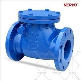 China DIN3356 Cast Iron Swing Type Check Valve 4 Inch GJL250 DN100 RF Flanged Full Bore factory
