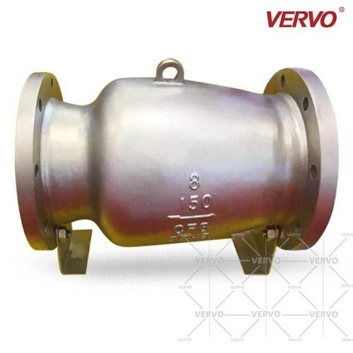 China DN200 Axial Flow Type Check Valve 8 Inch RF Flanged Silent Check Valve Class 150 20mm Nozzle factory